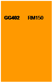 Text Box: GG402       RM150
